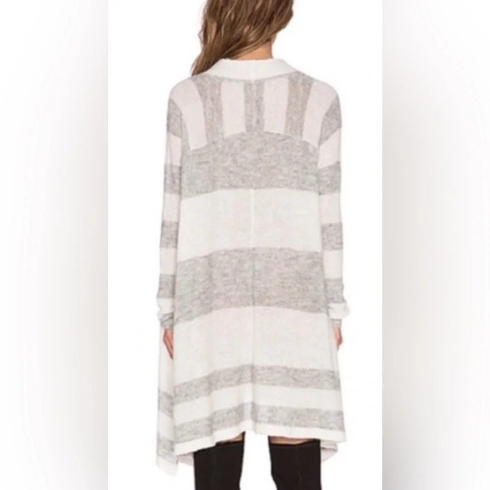 Free People Oversized Alpaca Lafayette Striped Mock Shrug Tunic Poncho Dress - Picture 8 of 8